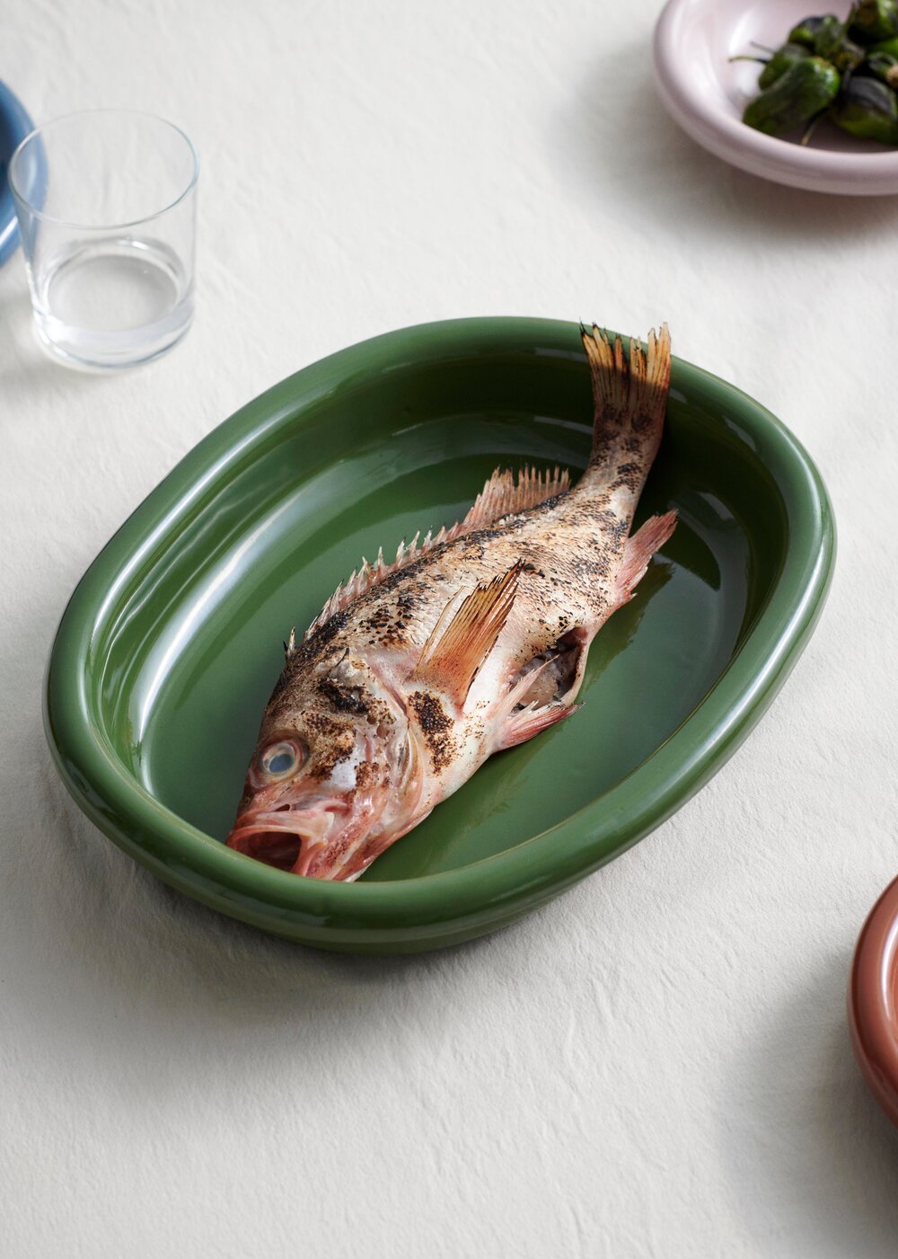 Barro Oval fad, Large - grøn